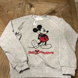 Mickey Mouse classic sweat shirt walt Disney world 11/12 vintage nwot